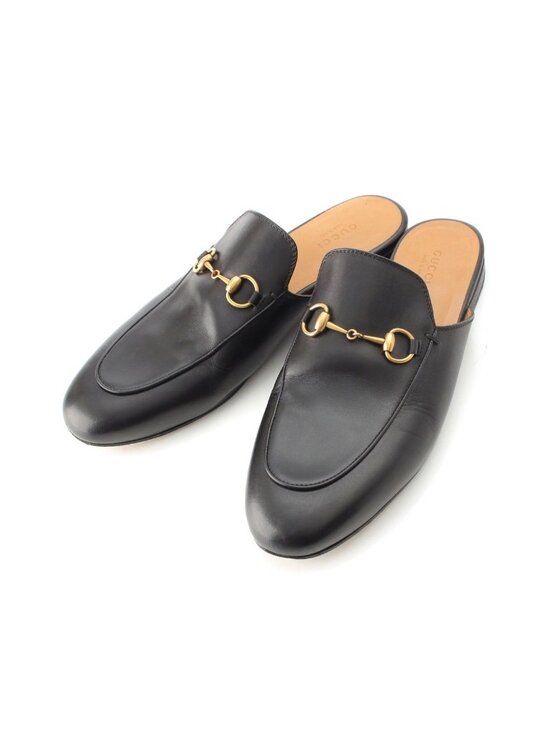 Gucci Shoes - Gucci Horsebit Slippers Shoes Black